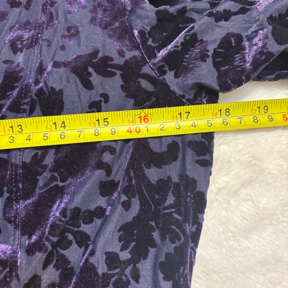 Final Sale! NWT Free People Bodysuit Lg Deep Purple Floral Deep Sea Magic Hour - Picture 13 of 16